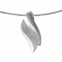 Design ashanger zilver met 3 stenen